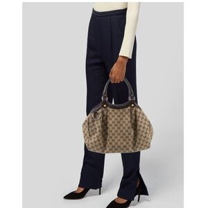 Gucci Beige and Brown Shoulder Bag